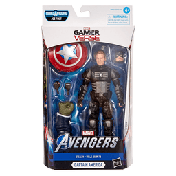 Avengers Hasbro Marvel Legends Series Gamerverse 6-inch Collectible Stealth Captain America Action Figure thumbnail