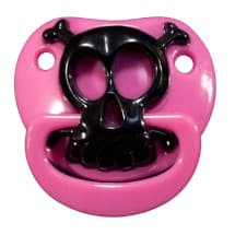 Pink Skull Baby Pacifier
